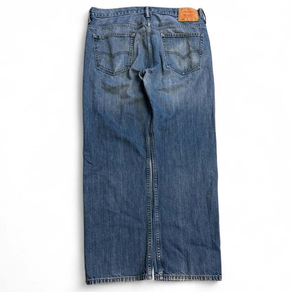 Levi's 569 Loose Straight Leg Medium Wash Denim Jeans 34x32